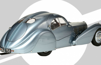 Сборная модель BUGATTI Type 57 Sc Atlantic 1936, Light Blue Met