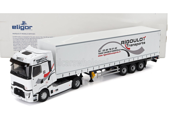 RENAULT T-line High Truck Telonato Rigoulot Transports (2023), White