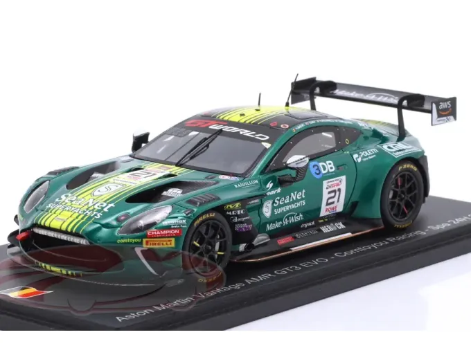 ASTON MARTIN Vantage AMR GT3 Evo №21 Comtoyou Racing 24h Spa Nicolas Baert, Jamie Day, Kobe Pauwels, Xavier Maassen
