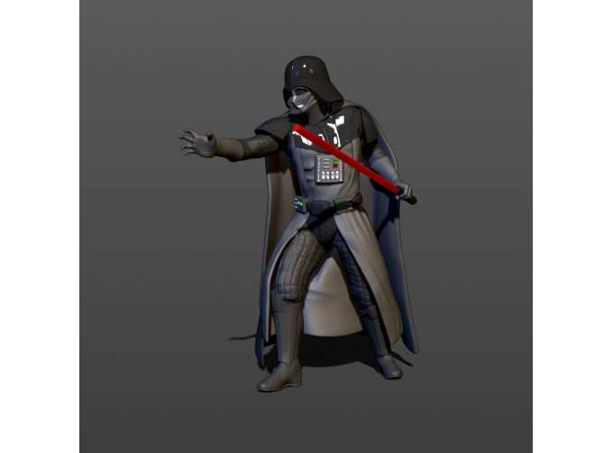 Фигура Дарт Вейдер, окрашенная