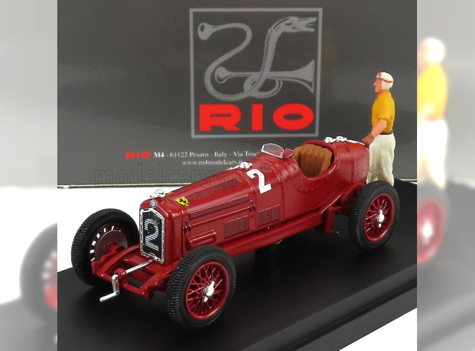 ALFA ROMEO P3 Tipo B №2 Winner Coppa Citta Di Bergamo (1935) Tazio Nuvolari, Red