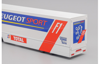 SCANIA 144L 530 "Peugeot Sport F1 Team" (1997), white