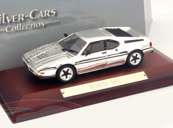 BMW M1 Silver Cars Collection, chrome