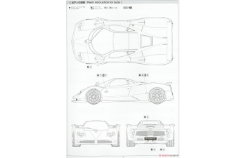 Сборная модель Pagani Zonda F 05