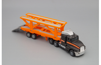 KENWORTH T600 Автовоз, grey / orange