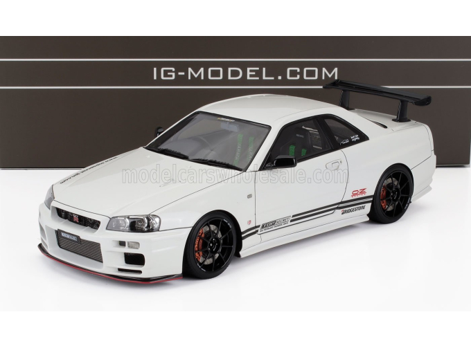 NISSAN Skyline 34gt-r (bnr34) Top Secret (2019), White