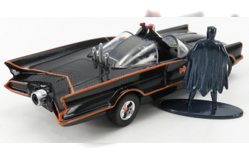 BATMAN Batmobile (1966) - Classic Tv Series With Batman Figure, Black Red