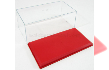 Plastic Display, Red Base - Base Rossa - Lungh.lenght Cm 23.6 X Largh.width Cm 12.5 X Alt.height Cm 10 (altezza Interna Cm 8.1)