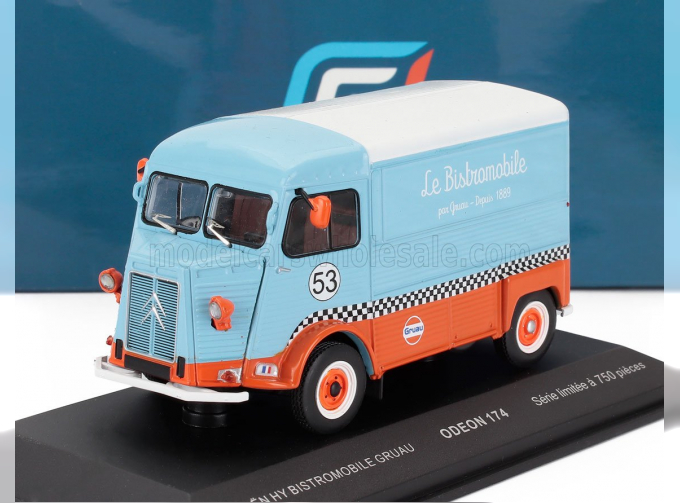 CITROEN Type Hy Van №53 Bistromobile Gruau (1971), Light Blue Orange White