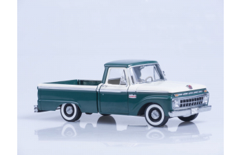 FORD F-100 Custom Cab Pickup (1966), wimbledon white / holly green