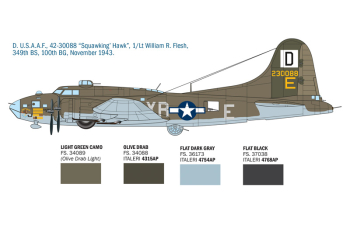 Сборная модель BOEING B-17f Flying Fortress Military Airplane 1930