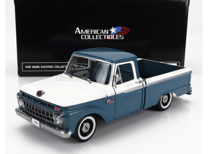 FORD F-100 Custom Cab Pick-up (1965), Blue White