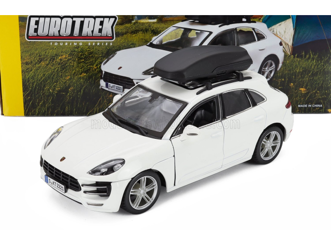PORSCHE Macan with cargo box (2014), white