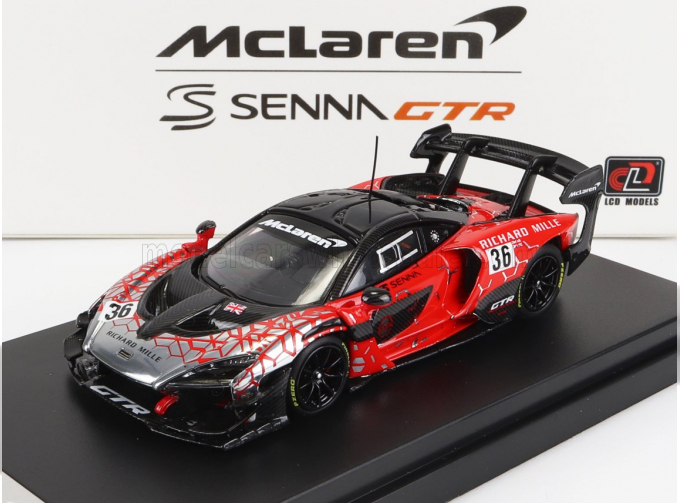 McLAREN Senna Gtr N 36 Race Version 2021, Red Black