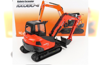 KUBOTA Kx080-4 Escavatore Cingolato - Tractor Excavator, Orange Black