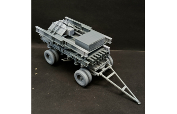 Сборная модель Прицеп Литер В тракторного тяжелого понтонного парка Н2П обр. 1940г