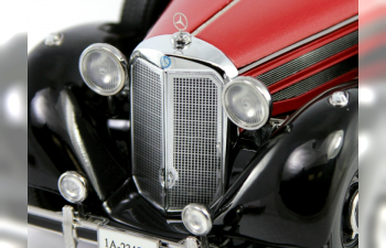 MERCEDES-BENZ 770 Limousine с фигурками (1938), cherry / black