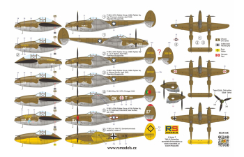 Сборная модель P-38G Lightning