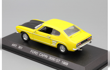 FORD Capri 3000 GT (1969), yellow / black