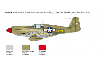 Сборная модель NORTH AMERICAN P-51a Mustang Airplane Military 1941