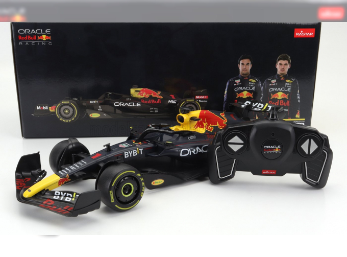 RC RED BULL F1 Rb18 Team Oracle Red Bull Racing N1 World Champion Season (2022) Max Verstappen, Matt Blue Yellow Red