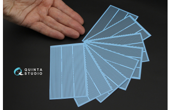 3D Декаль Черные полосы / ватерлинии. Ширина 0,7 мм, длина 2820 мм. (для всех моделей)