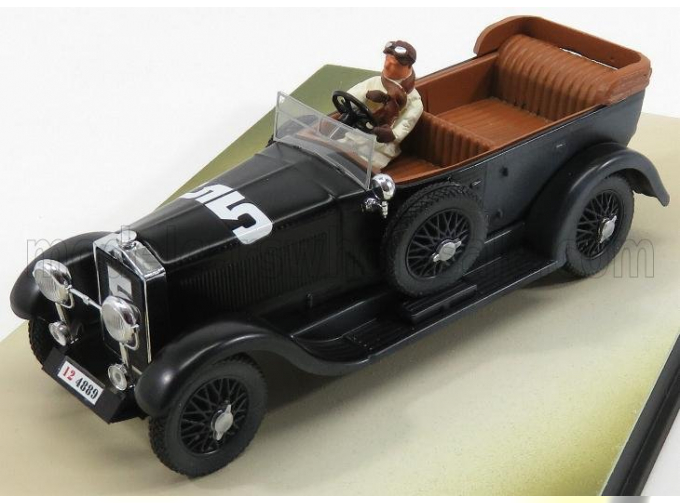 ISOTTA FRASCHINI Torpedo 8a Cabriolet №5 Mille Miglia (1927) Maggi - Maserati - With Figure - 90th Anniversary Mille Miglia, Black