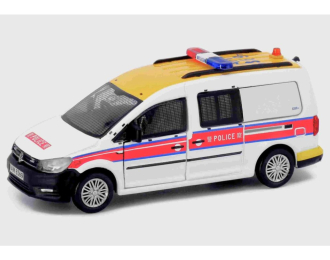 VOLKSWAGEN Caddy Hong Kong Police Airport District (AM8369), white / red / yellow