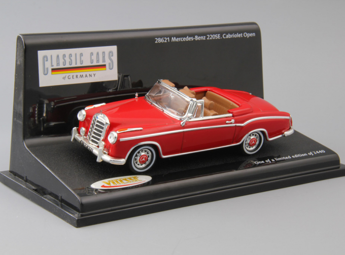 MERCEDES-BENZ 220SE Cabriolet Open, red