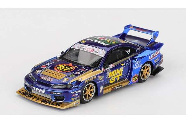 NISSAN Silvia S15 LB-Super Silhouette #555 Team Mini GT Liberty Walk Formula Drift (2025)