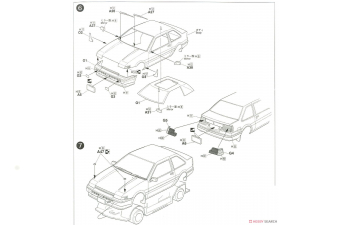 Сборная модель Toyota Trueno (2-дверный/Apex Early Production) 1986