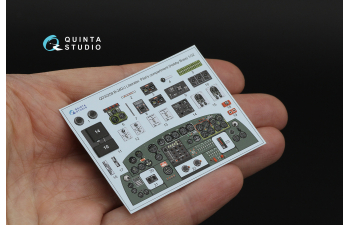 3D Декаль интерьера кабины B-24D/B-24J Liberator: отсек пилотов (Hobby Boss)