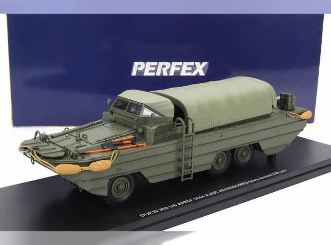 GMC Dukw Cckw 353 Truck Boat Usa Army With Accessories Anfibio Gommato 3-assi 1944, Military Green