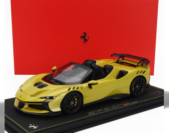 FERRARI Sf90 Xx Stradale Spider (2024) - Con Vetrina - With Showcase, Giallo Montecarlo - Yellow Met Black