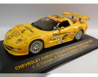 CHEVROLET Corvette C5-R #2 Winner Rolex 24h Daytona (J.O`Connell - F.Freon - C.Kneifel - R.Fellows) 2001, yellow