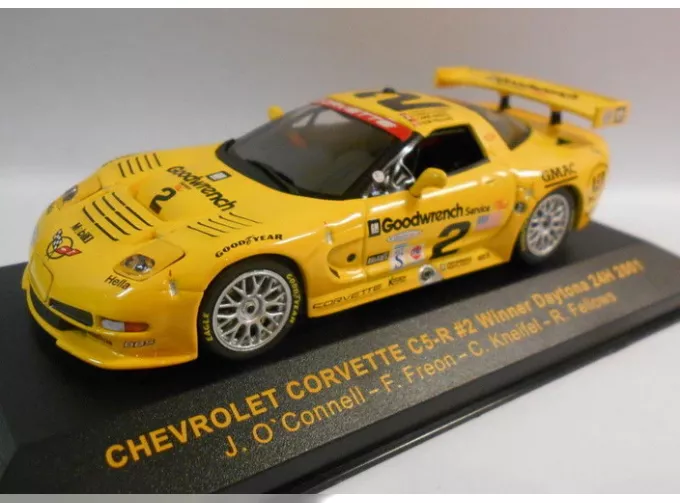 CHEVROLET Corvette C5-R #2 Winner Rolex 24h Daytona (J.O`Connell - F.Freon - C.Kneifel - R.Fellows) 2001, yellow