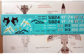 Декаль для F-4J Phantom-II VF-74