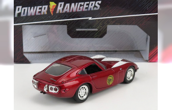 TOYOTA 2000gt Coupe 1967 With Power Rangers Figure, Red Met White