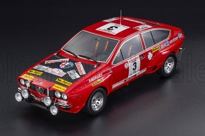 ALFA ROMEO Alfetta Gt Gr.2 (night Version) №3 3rd Rally Tour De Course (1975) Jean Claude Andruet - Yves Jouanny, Red Black