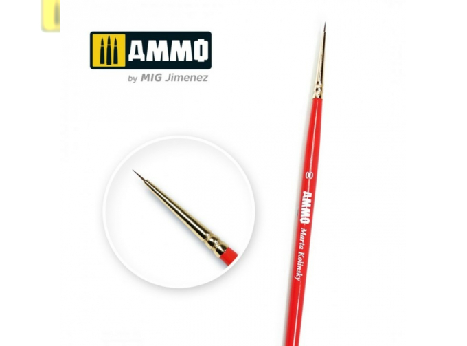 Кисть 00 AMMO Marta Kolinsky Premium Brush