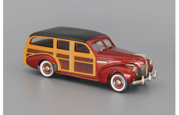 BUICK Model 59 Station Wagon (1940), dark red / black / brown