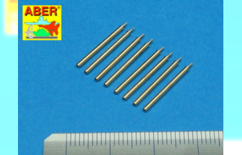 Set of 8 turned cal .50 (12,7mm) U.S. Browning M2 barrels for P- 47 Thunderbolt