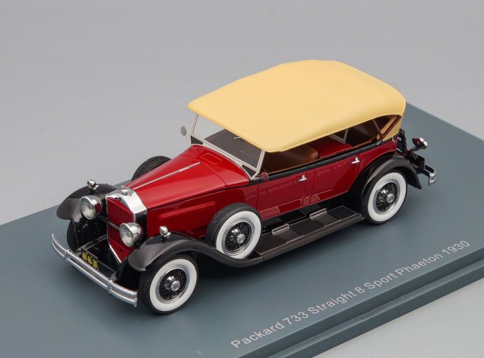 PACKARD 733 Standard 8 Sport (1930), burgundy / black