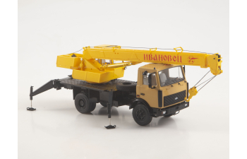 Автокран КС-3577 (5337), оранжевый / желтый