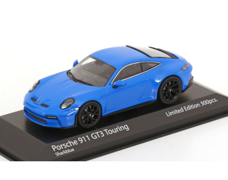 PORSCHE 911 (992) GT3 mit Touring-Paket (2021), sharkblue / black rims