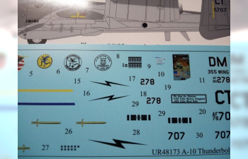 Декаль A-10A Thunerboult "SCUD hunter" with stencils