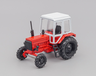Трактор МТЗ-82, красный / белый