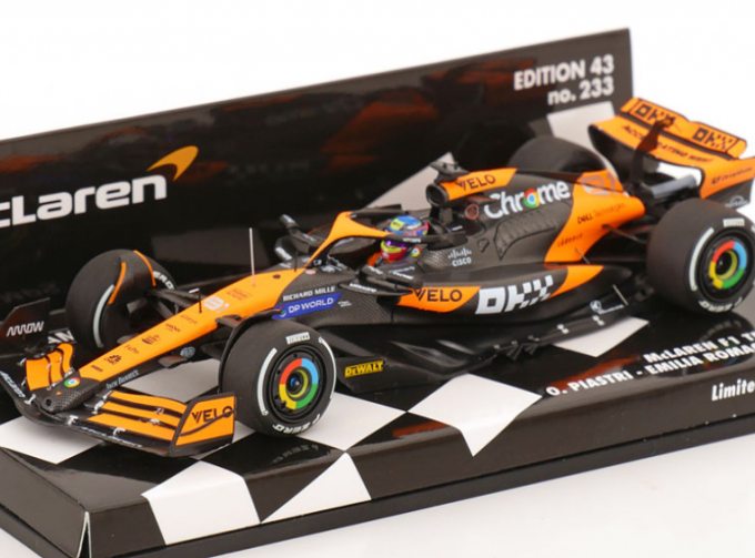McLAREN F1 Mcl38 Team Mclaren №81 Season (2024) Oscar Piastri, Orange Black