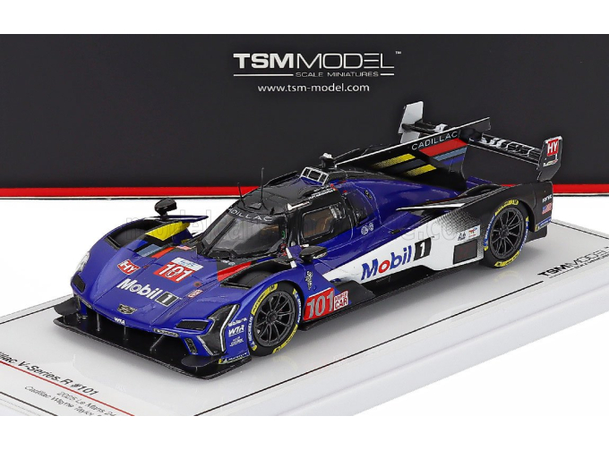 CADILLAC V-series R 5.5l V8 Team Cadillac Wtr №101 24h Le Mans (2025) Filipe Albuquerque - Jordan Taylor - Ricky Taylor, White Blue