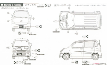Сборная модель Suzuki Wagon R RR/RR Sports